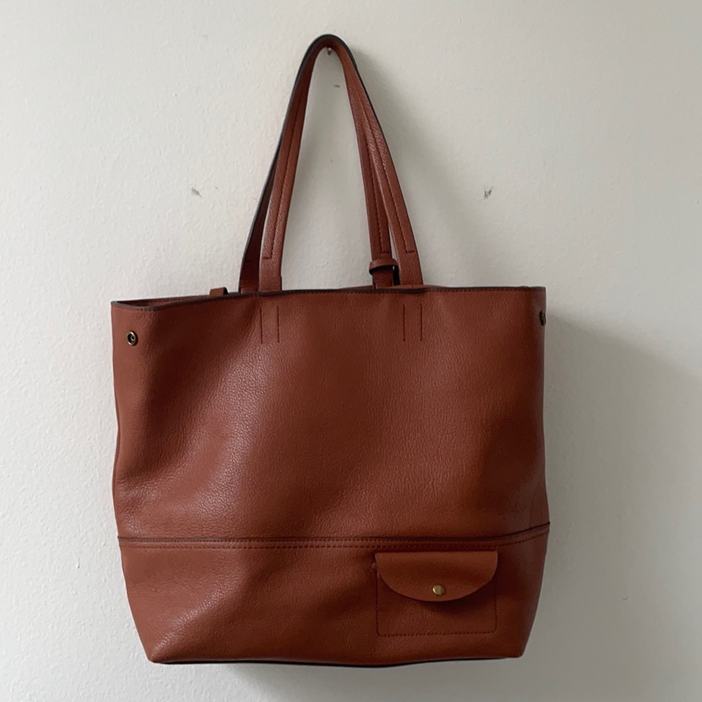 J.Crew All Day Leather Tote Bag